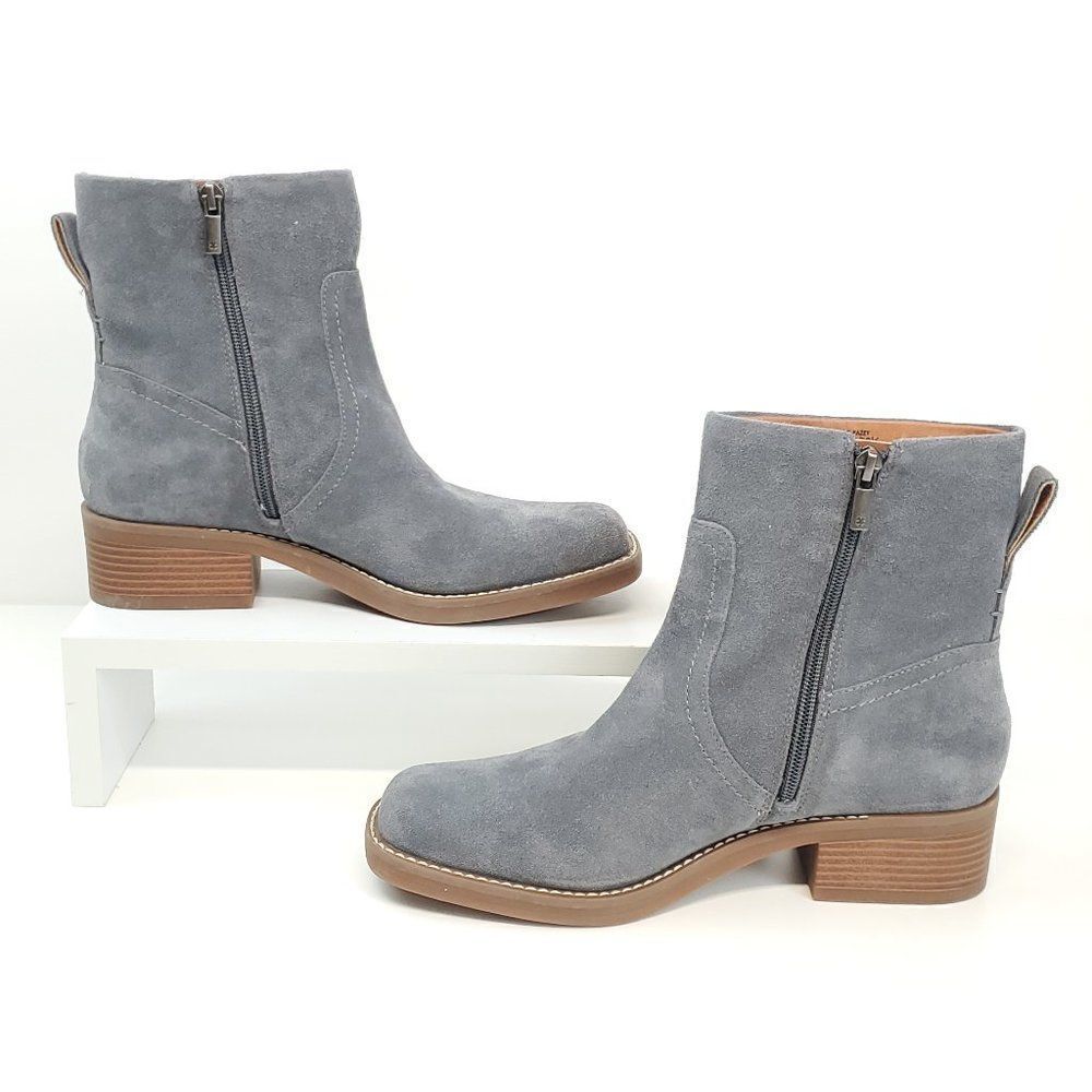 LUCKY BRAND Kazey Square Toe Bootie in Castlerock Oilsue NWOB US 8.5 - Picture 6 of 14